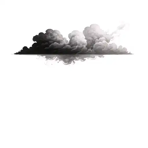 Coverup Clouds and Smoke tattoo design idea