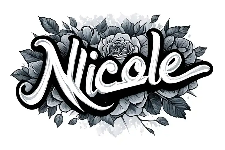 "Nicole" sky tattoo design idea