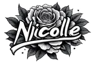 "Nicole" sky tattoo design idea