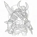 viking hunter x hunter tattoo design idea