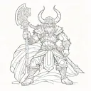 viking hunter x hunter tattoo design idea