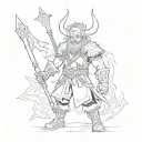 viking hunter x hunter tattoo design idea