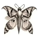 death moth tattoo design idea