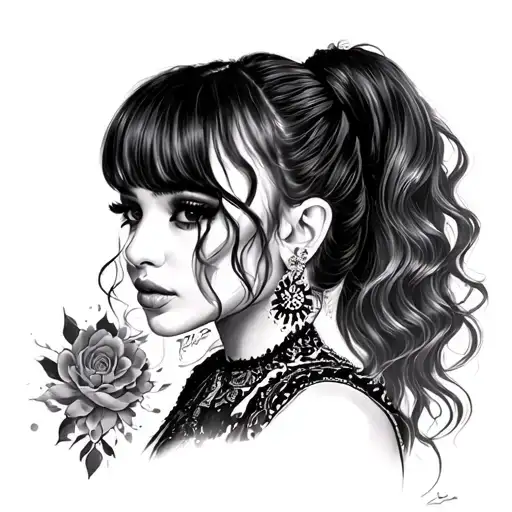 ariana grande flawors tattoo design idea