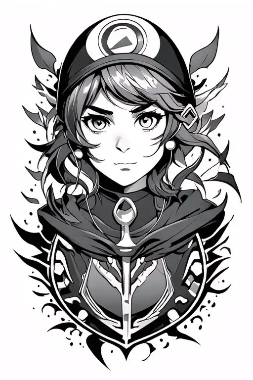 I want it to include mythology, anime(specifically rinnegan), the fact that i like games(maybe a little nes mario), hust tattoo design idea