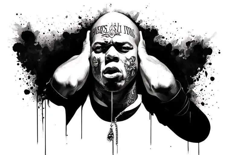 Gangsta tattoo design idea