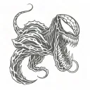 Venom tattoo design idea