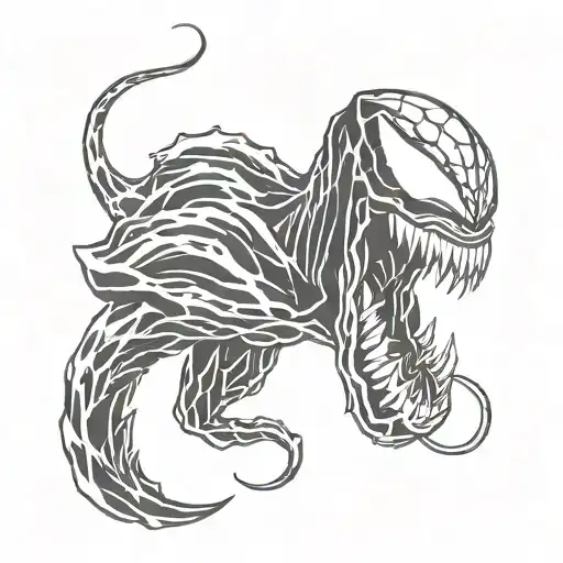 Venom tattoo design idea