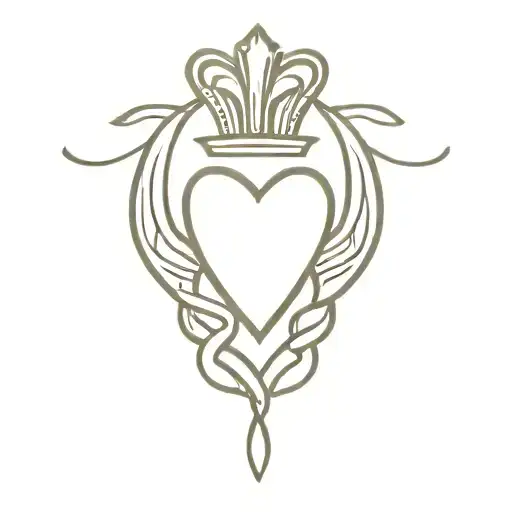 Claddagh tattoo design idea