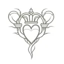 Claddagh tattoo design idea