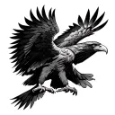 Wedge Tailed Eagle tattoo design idea
