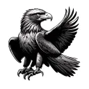 Wedge Tailed Eagle tattoo design idea