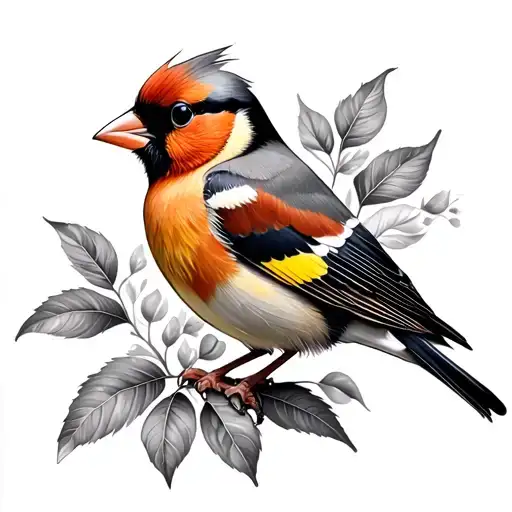 Goldfinch tattoo design idea