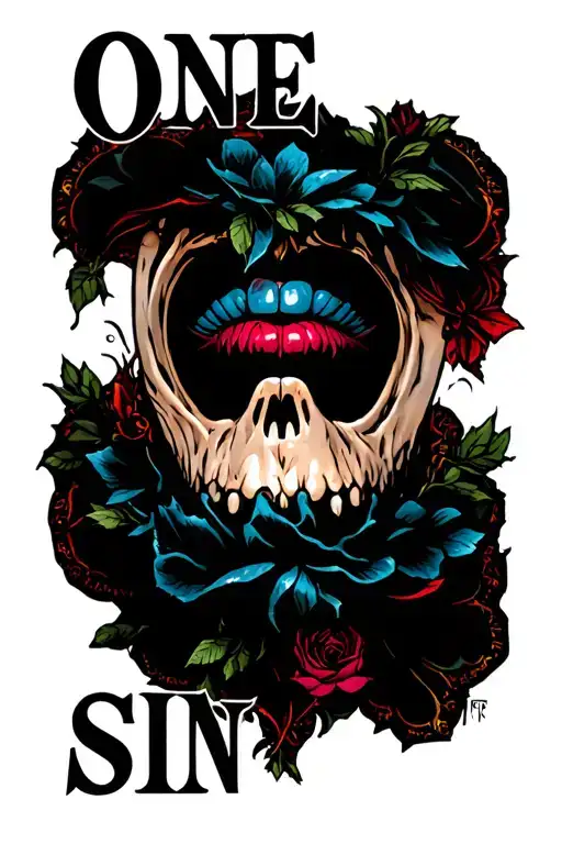 "One Sin" One Sin tattoo design idea