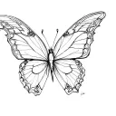 3d Butterfly tattoo design idea