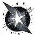 Shooting Star tattoo design idea