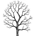 tree composed by dna-strand tattoo design idea