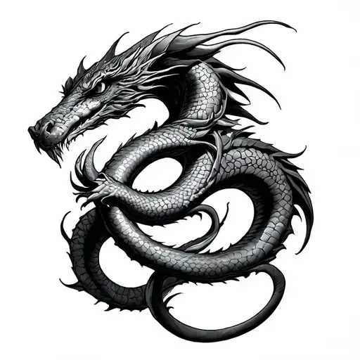 Jormungandr tattoo design idea