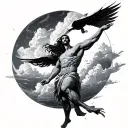 atlas holding up the sky tattoo design idea