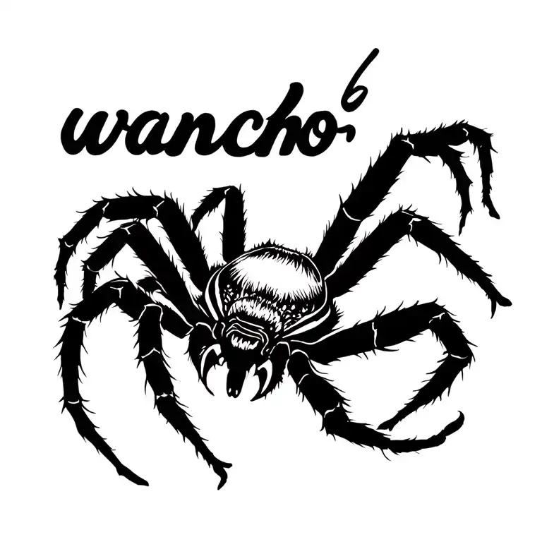 "wancho" Spider tattoo design idea