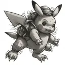 pooh pikachu tattoo design idea