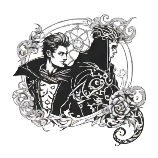 Victor and Jace from the arcane tattoo design idea