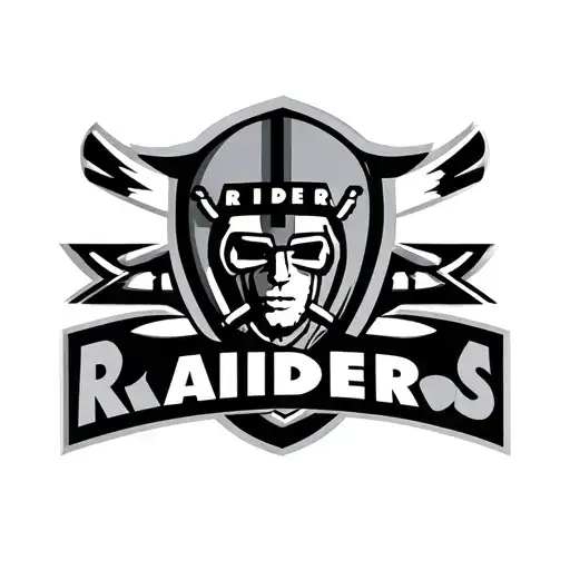 raiders football logo tattoo design idea