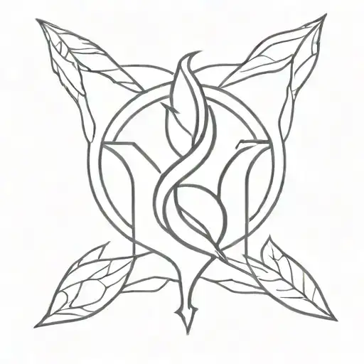 hestia's torch symbol minimalist tattoo design tattoo design idea
