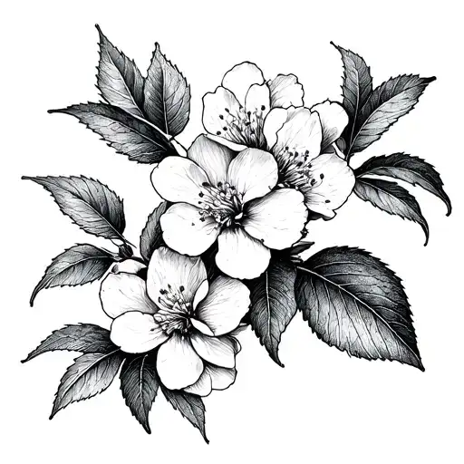 Cherry Blossom tattoo design idea