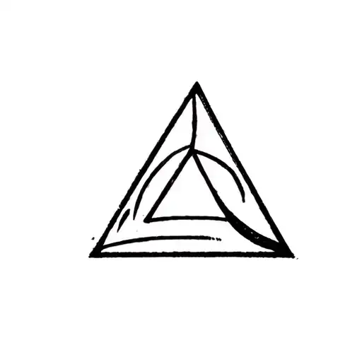 3 triangles tattoo design idea