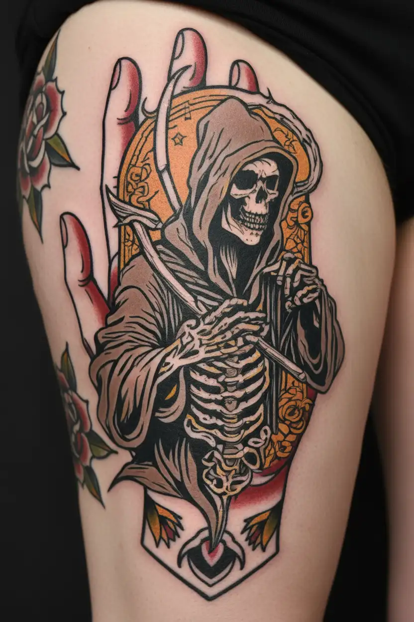 grim-reaper tattoo design idea