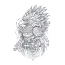 a mexican eagle tattoo design idea
