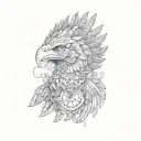 a mexican eagle tattoo design idea