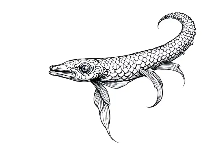 eel tattoo design idea