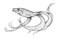 eel tattoo design idea