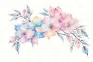 pink sky tattoo design idea