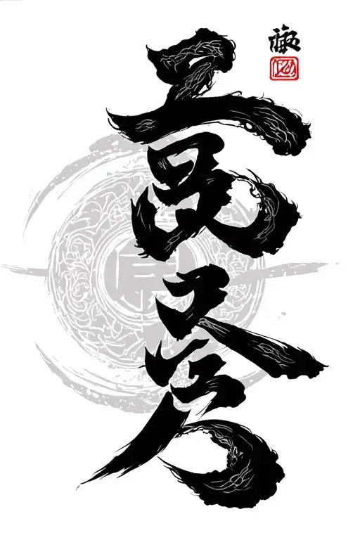 kanji kaizen tattoo design idea
