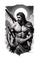 David vs Goliath tattoo design idea