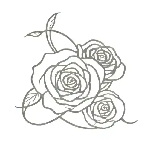 2 roses intertwined a wedding ring finger tattoo tattoo design idea