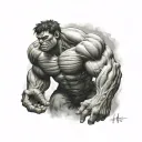 The Hulk tattoo design idea