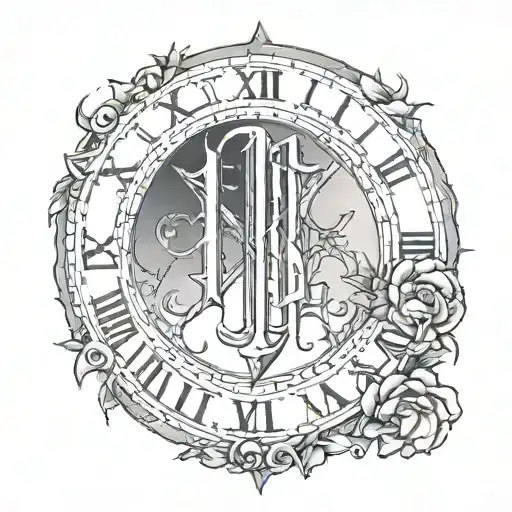 4 of 9 in roman numerals  simple tattoo design idea