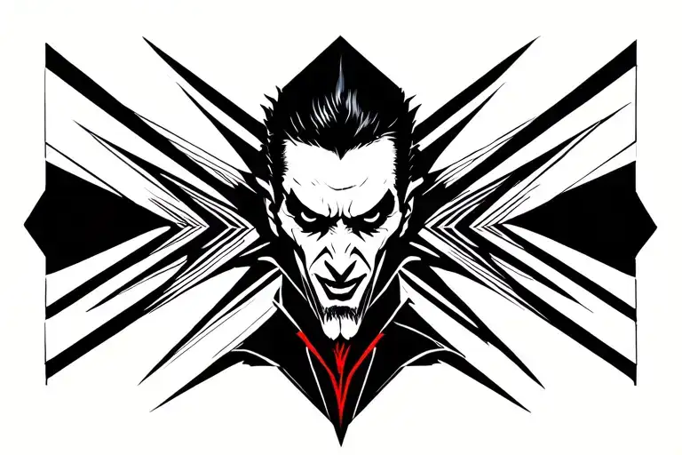 dracula tattoo design idea
