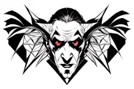 dracula tattoo design idea