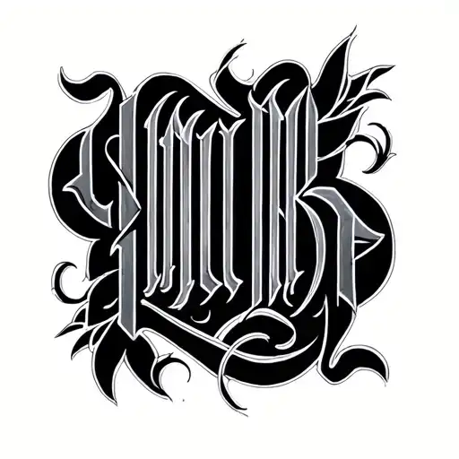 Two Word Ambigram Generator tattoo design idea