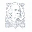Benjamin Franklin tattoo design idea