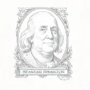 Benjamin Franklin tattoo design idea