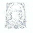 Benjamin Franklin tattoo design idea