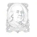 Benjamin Franklin tattoo design idea