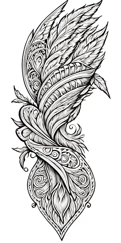 Incorporate leather tooling patterns into a western tattoo design tattoo design idea
