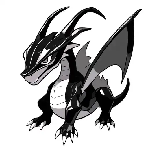 Rayquaza pokemon tattoo design idea